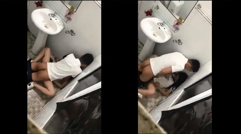 Bạn gái say xỉn và any trong phòng tắm nhà hàng